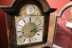 Early C20th English Oak Grandmother Clock 