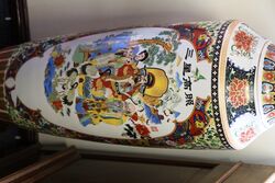 20th Century Pair of Large Chinese Porcelain Floor Vases 