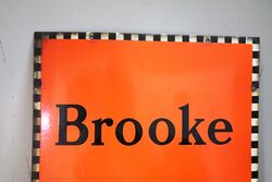 Genuine Vintage Brook Bond Tea Enamel Advertising Sign 