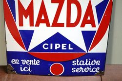 Genuine MAZDA Service Station Enamel Advertising Sign 