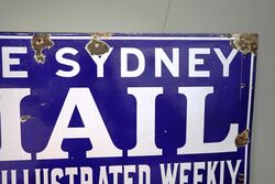 Genuine Vintage The Sydney Mail Enamel Sign 