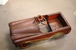 Original Vintage Unrestored 1950and39s Pedal Car