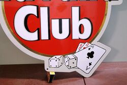 A Contemporary DieCut Enamel Sign Advertising the Havana Club 