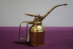 A ENOTS Can SHape Polished Brass Oiler 