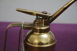 A ENOTS Can SHape Polished Brass Oiler 