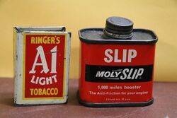 A Small Vintage Moly Slip 2 Fluid ozs Tin.