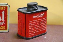 A Small Vintage Moly Slip 2 Fluid ozs Tin