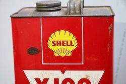 Original vintage poster: Shell X-100 for high horsepower engines for sale  at