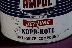 Ampol 5 Lb Jet Lube KOPRKOTE Tin