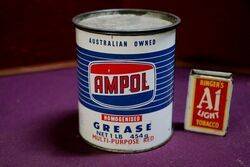 Ampol Homogenised One Pound Grease Tin.