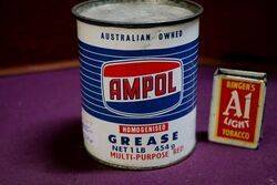 Ampol Homogenised One Pound Grease Tin