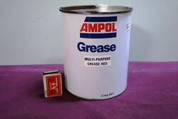 Ampol  MultiPurpose Red Grease 25kg Tin