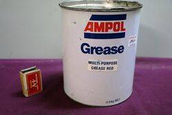 Ampol  Multi-Purpose Red Grease 2.5kg Tin. 