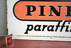 An Aladdin Pink Paraffin Double Sided Enamel Sign  