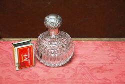 Antique Birmingham Silver Top Scent Bottle. C1878..#