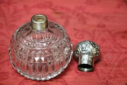 Antique Birmingham Silver Top Scent Bottle C1878