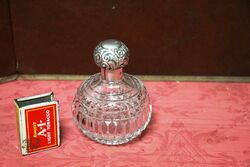 Antique Birmingham Silver Top Scent Bottle C1878