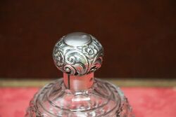 Antique Birmingham Silver Top Scent Bottle C1878