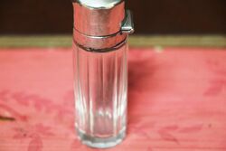 Antique Birmingham Silver Top Scent Bottle C1900 