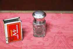 Antique Birmingham Silver Top Scent Bottle. C1915..#