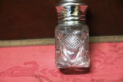 Antique Birmingham Silver Top Scent Bottle C1915