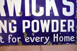 Antique Borwickand39s Baking Powder Enamel Advertising Sign 