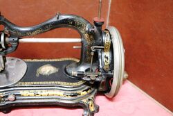 Antique Bradbury and Company Cast Iron Sewing Machine