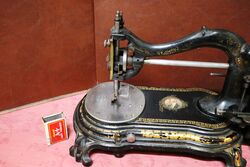 Antique Bradbury and Company Cast Iron Sewing Machine