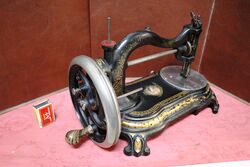 Antique Bradbury and Company Cast Iron Sewing Machine