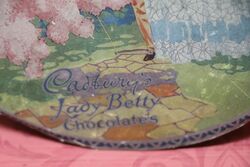 Antique Cadburyand39s Lady Betty Chocolates Candy Litho Box