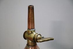 Antique Copper Funnel with Brass Tap