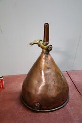 Antique Copper Funnel with Brass Tap