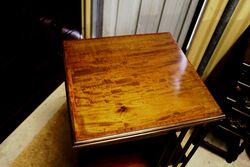 Antique Crossbanded Walnut 2 Tier Revolving Bookcase 