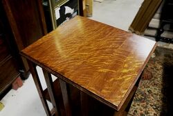 Antique English Oak 2 Tier Revolving Bookcase 