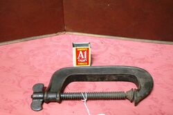 Antique G Clamp 5 inch Opening Cira 1900