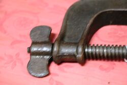 Antique G Clamp 5 inch Opening Cira 1900