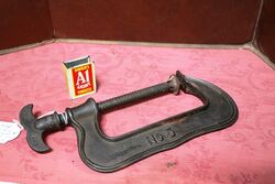 Antique G Clamp No5 Patent 11th Aug 1888