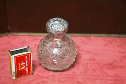 Antique London Silver Top Scent Bottle. C1878.#