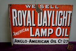 Antique Royal Daylight Double Sided Enamel Sign 