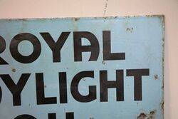 Antique Royal Daylight Oil Double Sided Enamel Sign  