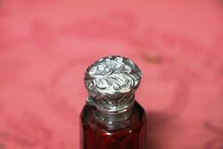 Antique Small Ruby Glass Scent Bottle 