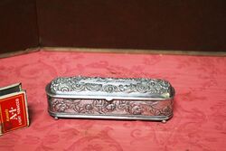 Antique Small Wilcox Silver Plate Casket. Dated 1901..#