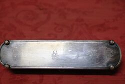 Antique Small Wilcox Silver Plate Casket Dated 1901