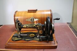 Antique Victorian Singer 12K Fiddle Base Sewing Machine