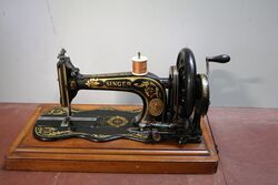 Antique Victorian Singer 12K Fiddle Base Sewing Machine