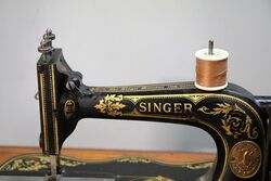 Antique Victorian Singer 12K Fiddle Base Sewing Machine