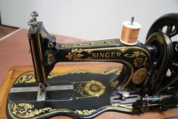 Antique Victorian Singer 12K Fiddle Base Sewing Machine