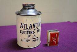 Atlantic Cutting Oil 1 Pint Tin.