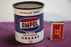 Australian Ampol  One lb Grease Tin.