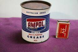 Australian Ampol  One lb Grease Tin